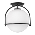 Quintiesse - Stropno svjetlo SOMERSET 1xE27/60W/230V Ø 28,2 cm crna